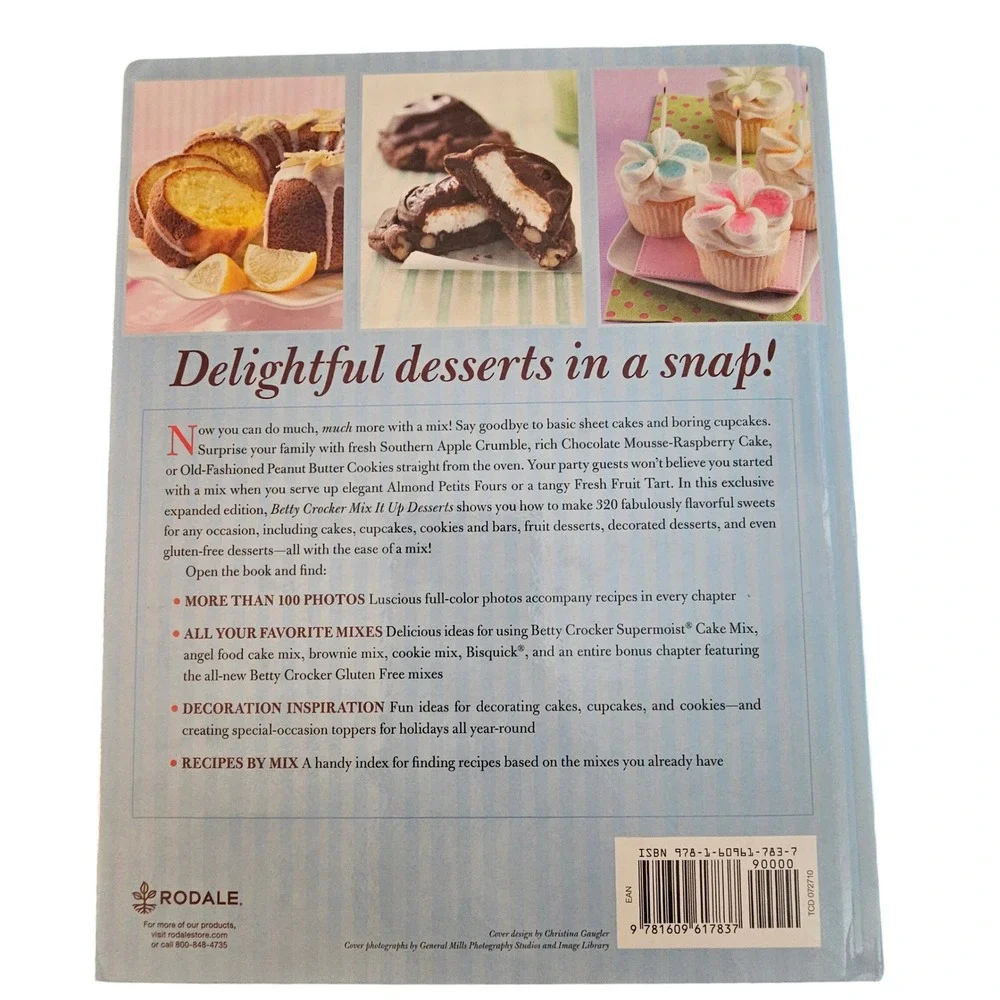 Betty Crocker Mix‎ It Up Desserts Cookbook Hardcover 320 Recipes 2012 Rodale
